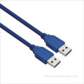 USB3.0 A Male to A Male Cables, 2 Meters/6.5 Feet, Black and Blue
